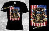 GUNS N ROSES - American Flag Skull - dámske tričko