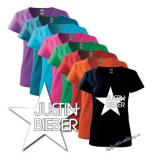 JUSTIN BIEBER - Star - farebné dámske tričko
