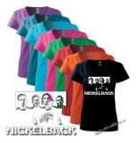 NICKELBACK - Logo & Band - farebné dámske tričko