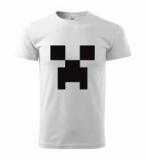 MINECRAFT - Creeper - biele chlapčenské tričko