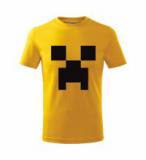 MINECRAFT - Creeper - žlté pánske tričko