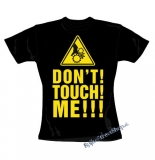 DON´T TOUCH ME! - čierne dámske tričko
