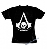 ASSASSINS CREED - Black Flag - čierne dámske tričko