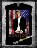 BON JOVI - American Portrait - čierne pánske tričko bez rukávov