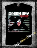 GREEN DAY - Flag Mask - čierne pánske tričko bez rukávov
