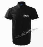 Košeľa ILL NINO - čierna s krátkymi rukávmi (-30%=Výpredaj)