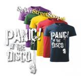 PANIC! AT THE DISCO - White Logo - farebné pánske tričko