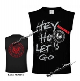 RAMONES - Hey Ho Let´s Go - čierne pánske tričko bez rukávov