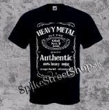 HEAVY METAL - Jack Daniels Motive - čierne pánske tričko