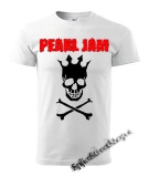PEARL JAM - Skull - biele pánske tričko
