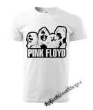 PINK FLOYD - Logo & Band - biele pánske tričko