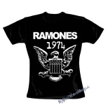 RAMONES - 1974 - čierne dámske tričko