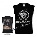 RISE AGAINST - Logo & Band - čierne pánske tričko bez rukávov
