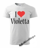 I LOVE VIOLETTA - biele pánske tričko