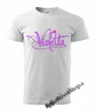 VIOLETTA - Pink Logo - biele pánske tričko