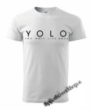 YOLO - YOU ONLY LIVE ONCE - biele pánske tričko