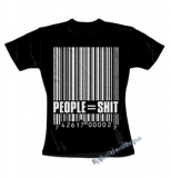 PEOPLE SHIT - čierne dámske tričko