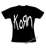 KORN - Original Logo - čierne dámske tričko