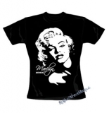 MARILYN MONROE - Portrait - čierne dámske tričko