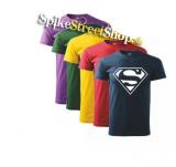 SUPERMAN - White Logo - farebné pánske tričko