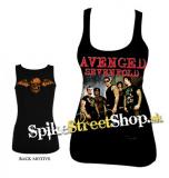 AVENGED SEVENFOLD - Red Logo & Band - Ladies Vest Top
