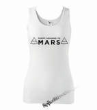 30 SECONDS TO MARS - Logo - Ladies Vest Top - biele