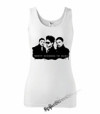 30 SECONDS TO MARS - Logo & Band - Ladies Vest Top - biele