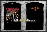 AVENGED SEVENFOLD - Red Logo & Band - čierne pánske tričko bez rukávov
