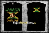 JAMAICA LION - One Love - čierne pánske tričko bez rukávov