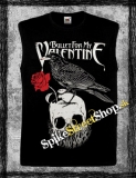 BULLET FOR MY VALENTINE - Rose & Bird - čierne pánske tričko bez rukávov