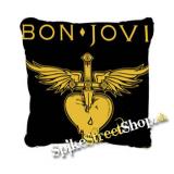 BON JOVI - Yellow Logo- vankúš