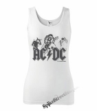 AC/DC - Let There Be Rock - Grey - Ladies Vest Top - biele