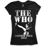 THE WHO - British Tour 1973 - čierne dámske tričko