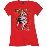 ROLLING STONES - Start Me Up - červené dámske tričko