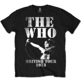 THE WHO - British Tour 1973 - čierne pánske tričko