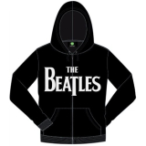 BEATLES - Drop T Logo - čierna pánska mikina