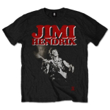 JIMI HENDRIX - Block Logo - čierne pánske tričko