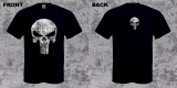 LEBKA - PUNISHER - čierne pánske tričko