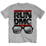 RUN DMC - Glasses NYC - sivé pánske tričko