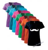 MUSTACHE - farebné dámske tričko