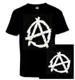 ANARCHY - biele Anarchy "A" - pánske tričko