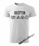 LED ZEPPELIN - Logo - biele pánske tričko