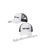 ICED EARTH - Logo - bieločierna sieťkovaná šiltovka model "Trucker Cap"