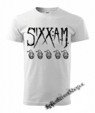 SIXX A.M. - Logo - biele pánske tričko