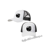 LÍZA SIMPSON - Antifa Motive (2) - bieločierna sieťkovaná šiltovka model "Trucker Cap"