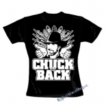 CHUCK NORRIS - Chuck Is Back - čierne dámske tričko