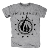 IN FLAMES - Sign - sivé pánske tričko