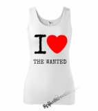 I LOVE THE WANTED - Ladies Vest Top - biele