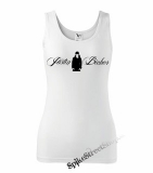 JUSTIN BIEBER - Logo - Ladies Vest Top - biele