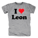 I LOVE LEON - sivé pánske tričko